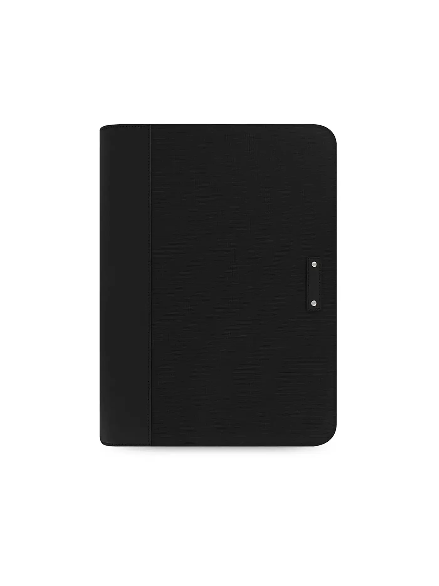 FILOFAX | Mikrofaser Folio mit Reißverschluss und Taschenrechner Schwarz | 